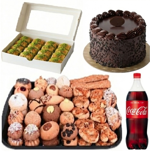 1 Adet 4-6 Kişilik Çikolatalı Yaş Pasta Dahil Menü