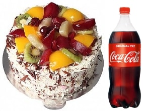 4-6 Kişilik Karışık Meyveli Pasta Özel