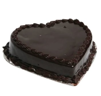 Kalp Şeklinde 6-9 Kişilik Şık Kutlama Lezzeti Çikolatalı Pasta