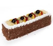 Kare Dikdörtgen Form 4-6 Kişilik Karışık Meyveli Baton Yaş Pasta