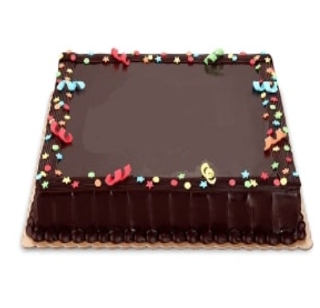 Özel Gün Pastası 75 Kişilik Kare Çikolatalı Pasta